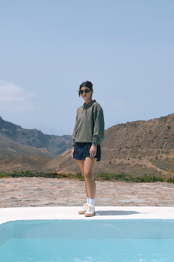 ARKK Apparel ARKK Long Sleeve Polo 1.0 | Olive Sweatshirt